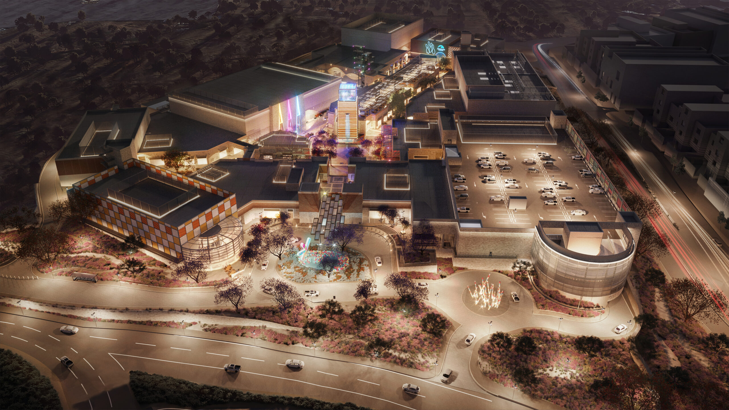 SEVEN Abha entertainment destination aerial view